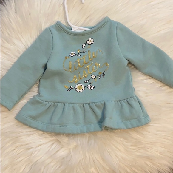 Teal Peplum Sweater - Picture 1 of 3